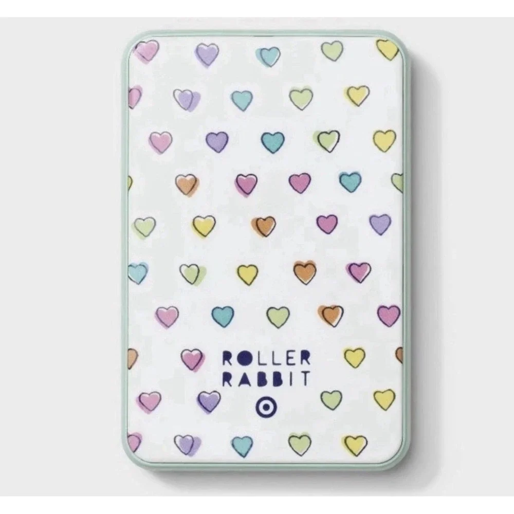 Disco Hearts Wave 5000mAh Power Bank White/Teal - Roller Rabbit x Target